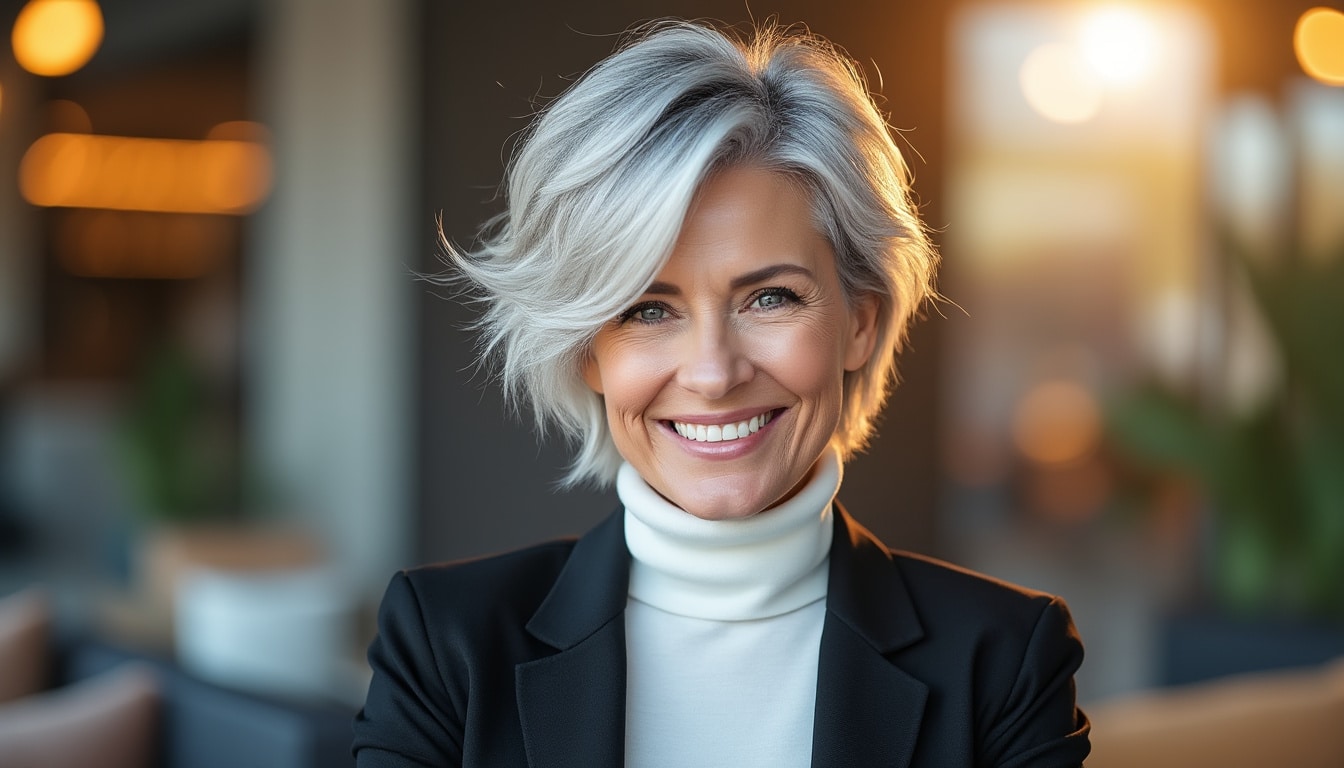 découvrez notre guide complet sur la coupe courte dégradée style éclat à 60 ans. conseils, astuces et inspirations pour adopter un look moderne, dynamique et élégant tout en valorisant votre beauté à tout âge.