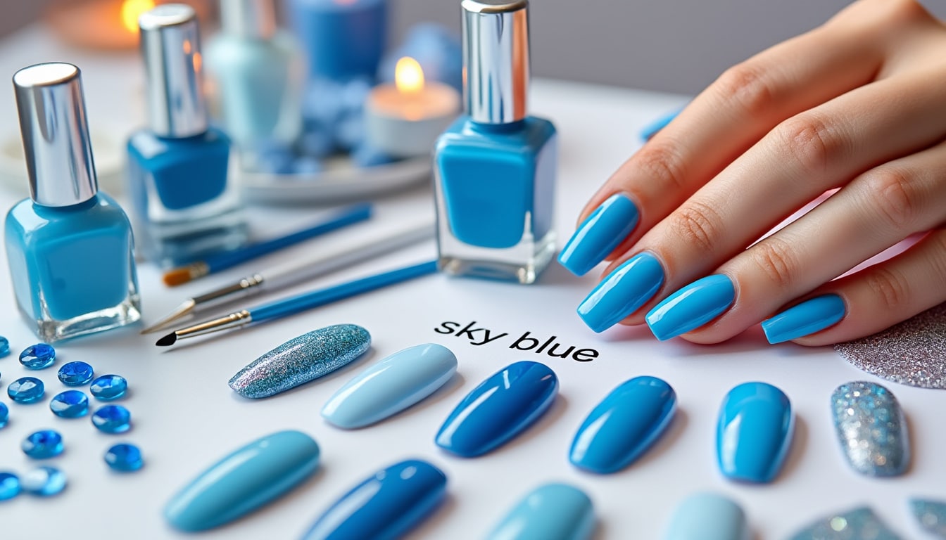 découvrez notre guide complet sur les ongles bleu ciel : inspirations, conseils et astuces pour une manucure tendance et élégante. trouvez le style parfait et adoptez cette couleur incontournable !